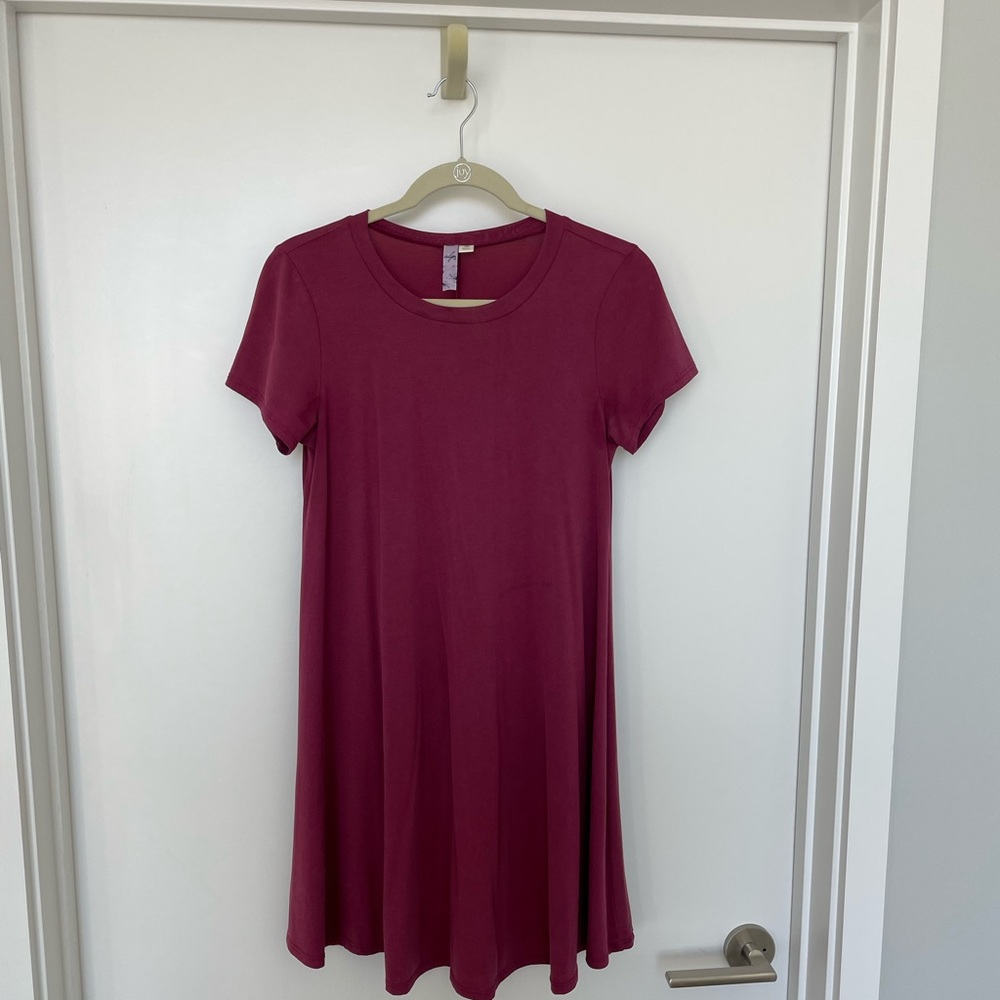 Burgundy Tshirt Dress
